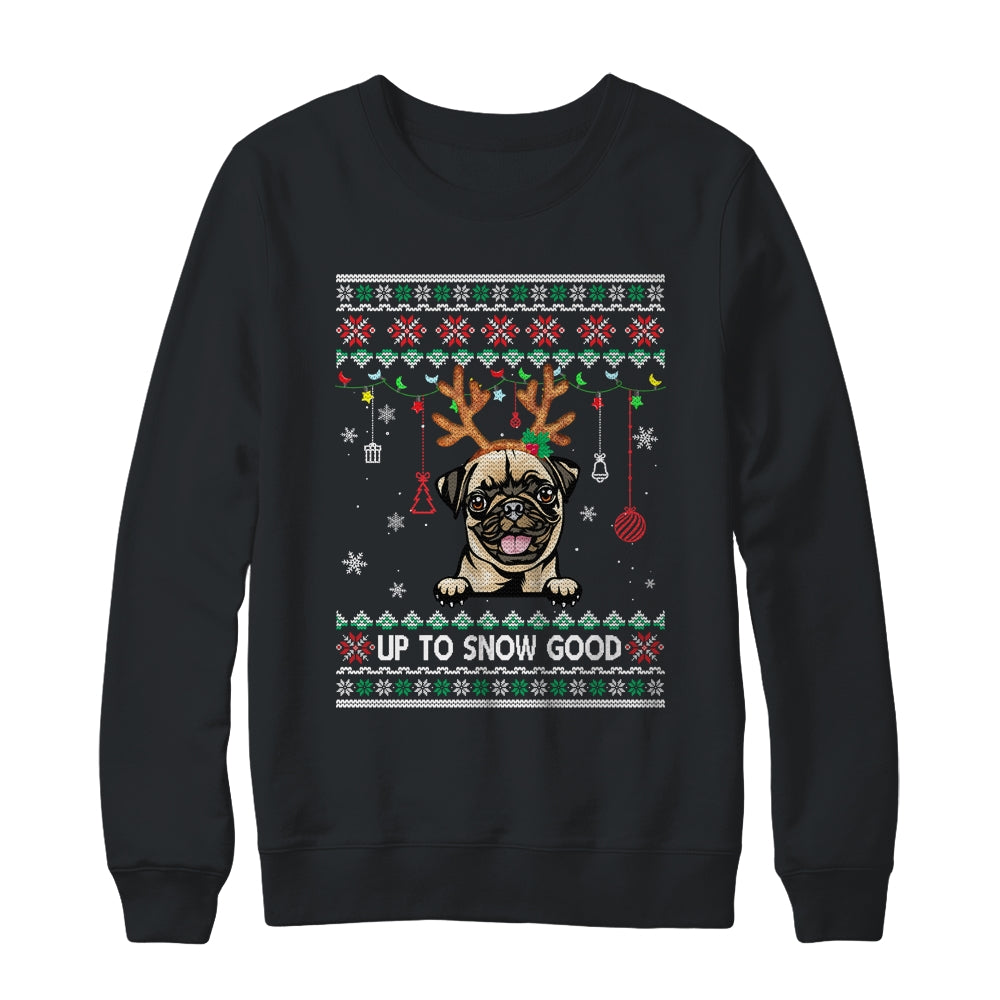 Pug Dog Reindeer Ugly Christmas Xmas Shirt & Sweatshirt | siriusteestore