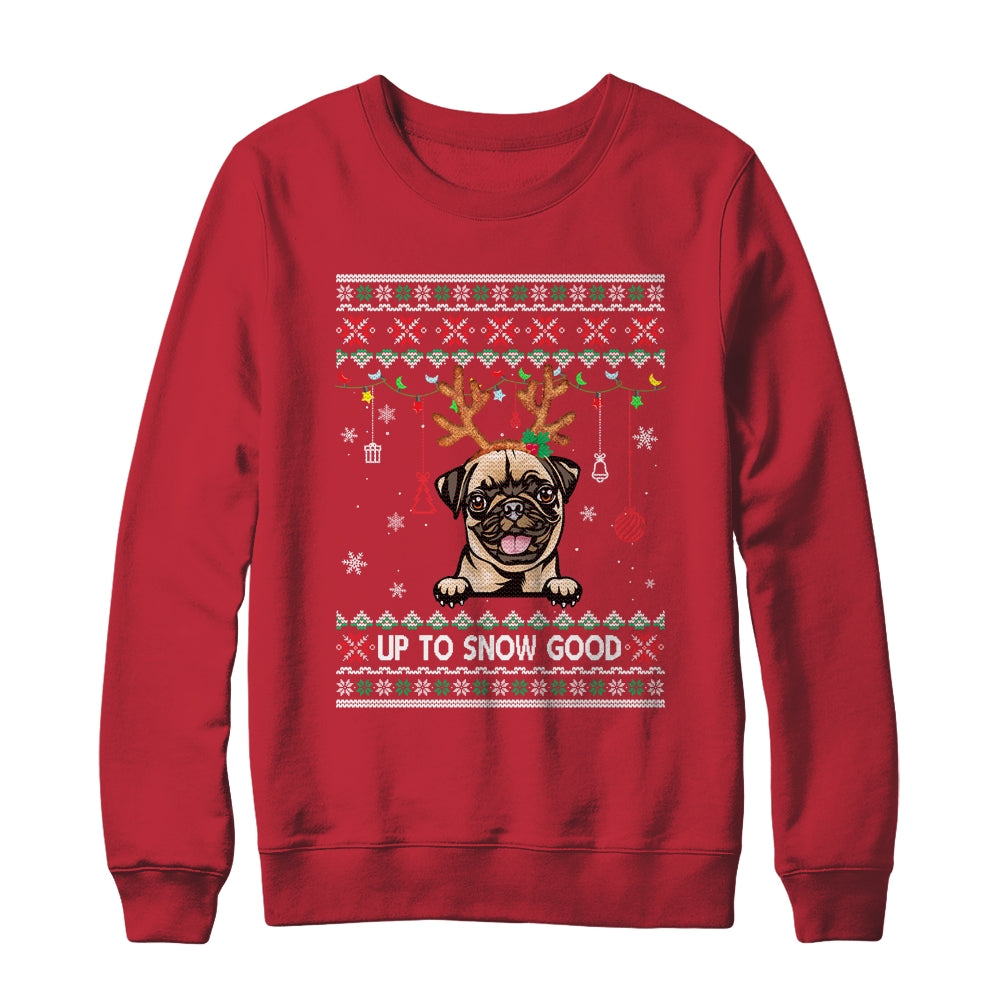 Pug Dog Reindeer Ugly Christmas Xmas Shirt & Sweatshirt | siriusteestore