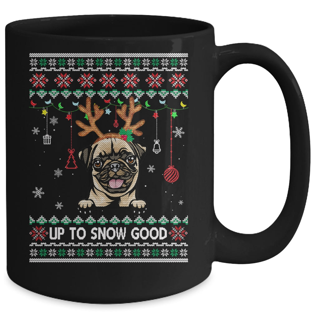 Pug Dog Reindeer Ugly Christmas Xmas Mug | siriusteestore