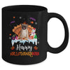 Pug Happy HalloThanksMas Halloween Thanksgiving Christmas Mug | siriusteestore