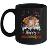 Pug Happy HalloThanksMas Halloween Thanksgiving Christmas Mug | siriusteestore