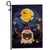 Pug Witch Halloween Flag Castle Background For Dog Lover Home | siriusteestore