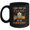 Pumpkins Nurse Halloween Scrub Top Fall Thanksgiving Women Mug | siriusteestore