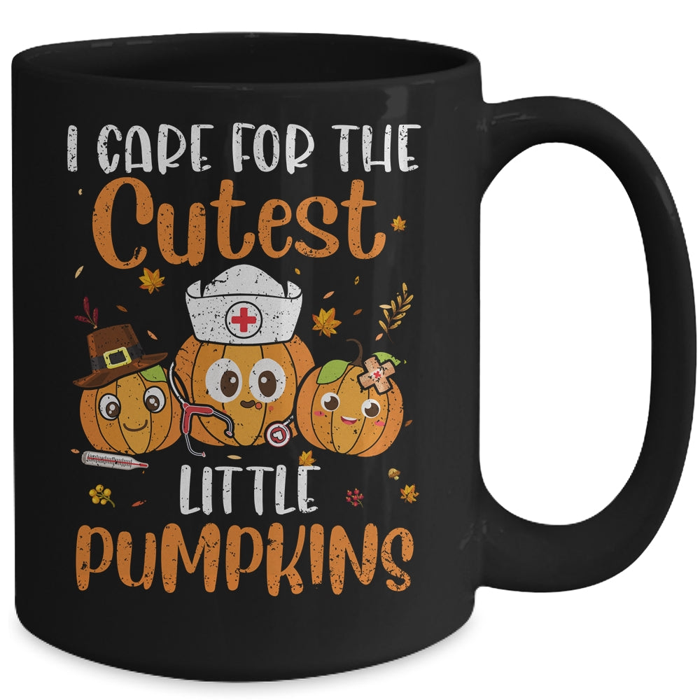 Pumpkins Nurse Halloween Scrub Top Fall Thanksgiving Women Mug | siriusteestore