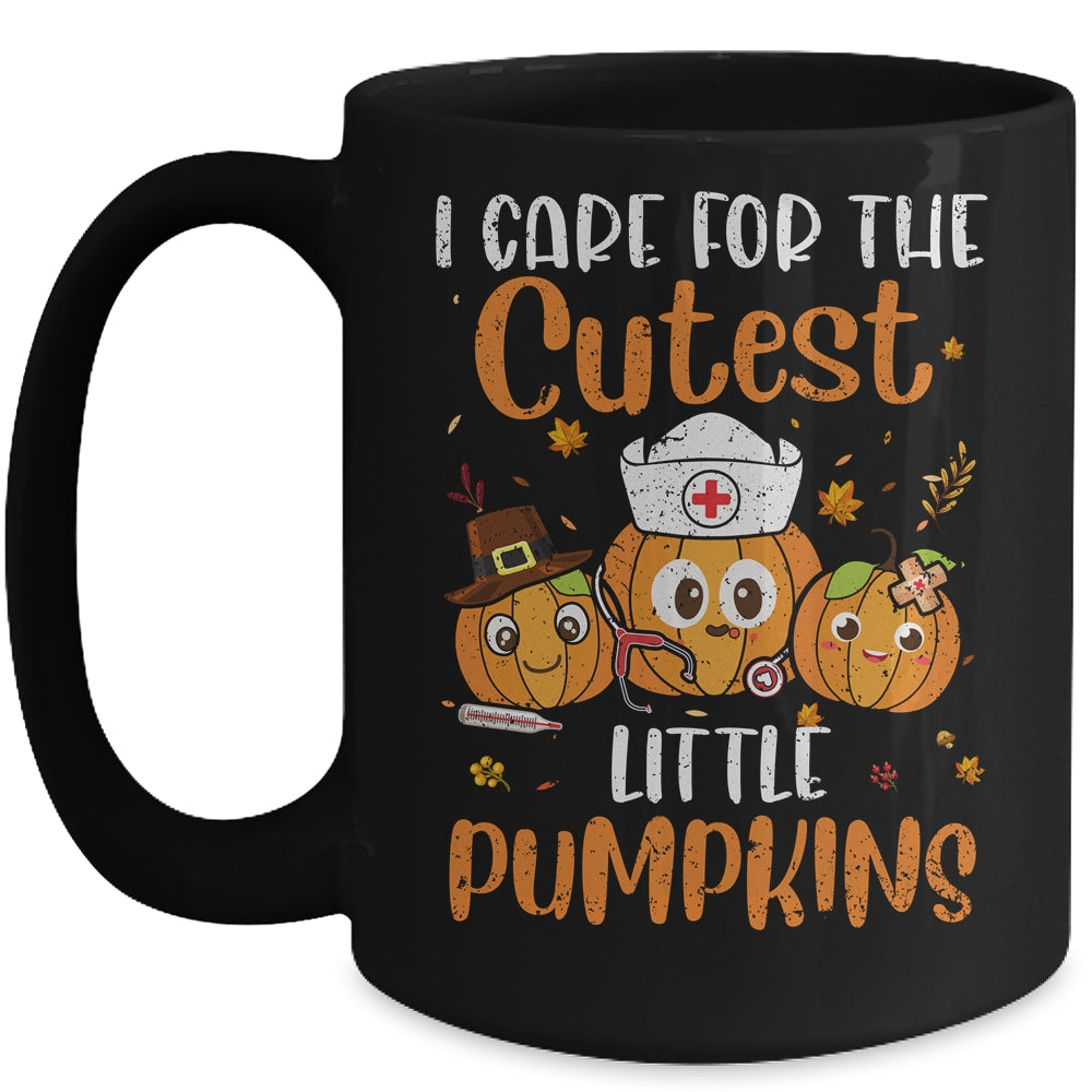 Pumpkins Nurse Halloween Scrub Top Fall Thanksgiving Women Mug | siriusteestore