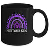 Purple Up April Rainbow For Month Of The Military Kids Mug | siriusteestore