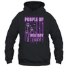 Purple Up For Military Child Month Dandelion Flag Shirt & Hoodie | siriusteestore