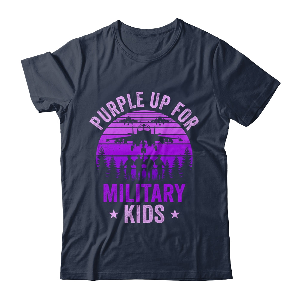 Purple Up For Military Kids Military Child Month Kids Shirt & Hoodie | siriusteestore