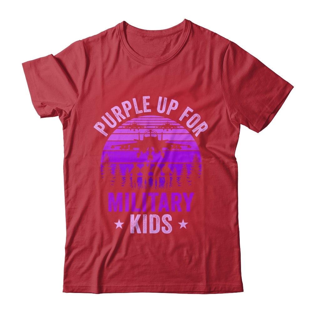 Purple Up For Military Kids Military Child Month Kids Shirt & Hoodie | siriusteestore