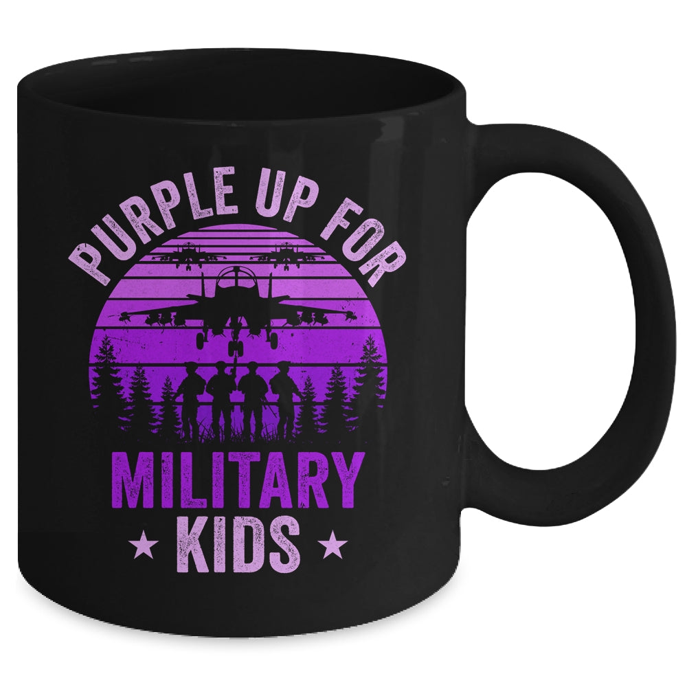 Purple Up For Military Kids Military Child Month Kids Mug | siriusteestore