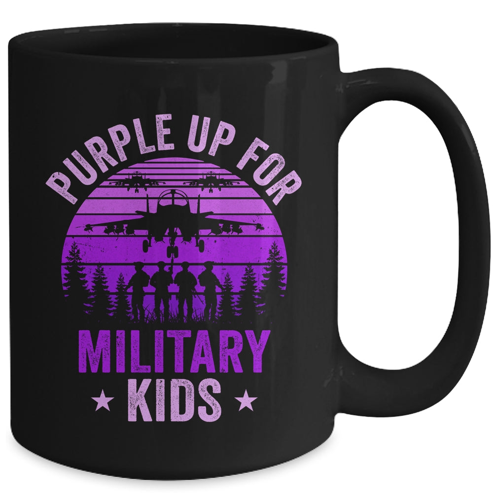 Purple Up For Military Kids Military Child Month Kids Mug | siriusteestore