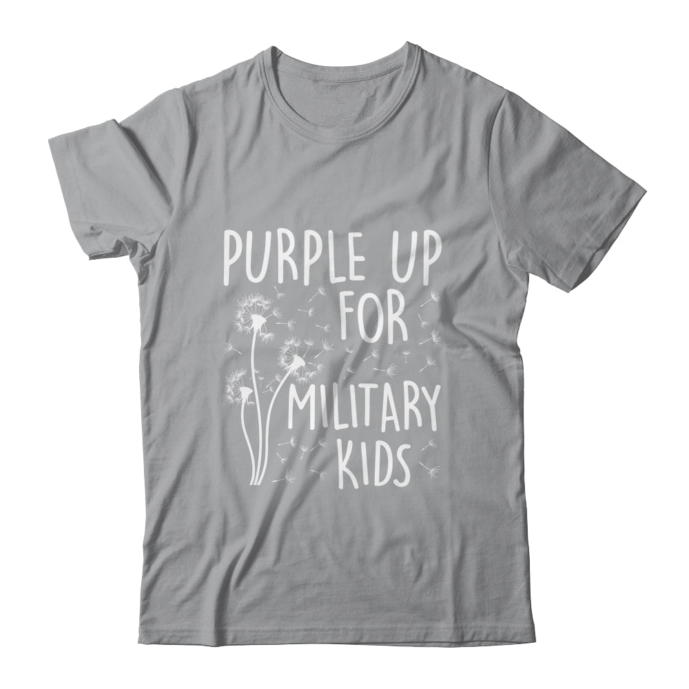Purple Up For Military Kids Month Military Child Dandelion Shirt & Hoodie | siriusteestore