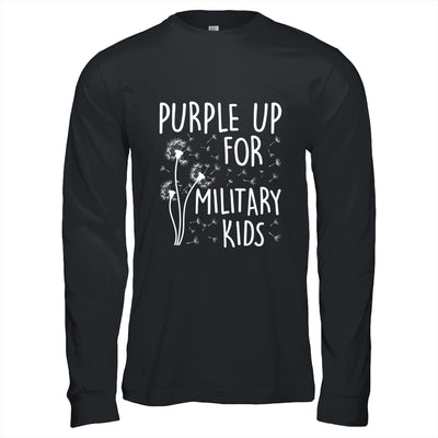 Purple Up For Military Kids Month Military Child Dandelion Shirt & Hoodie | siriusteestore