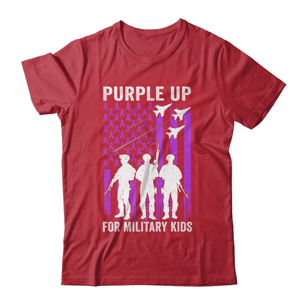 Purple Up For Military Kids Month Of The Military Child Shirt & Hoodie | siriusteestore