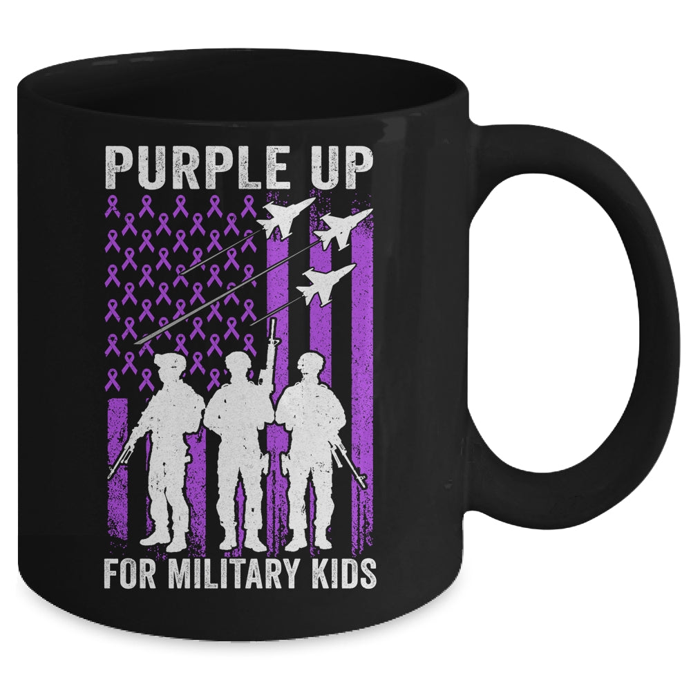 Purple Up For Military Kids Month Of The Military Child Mug | siriusteestore