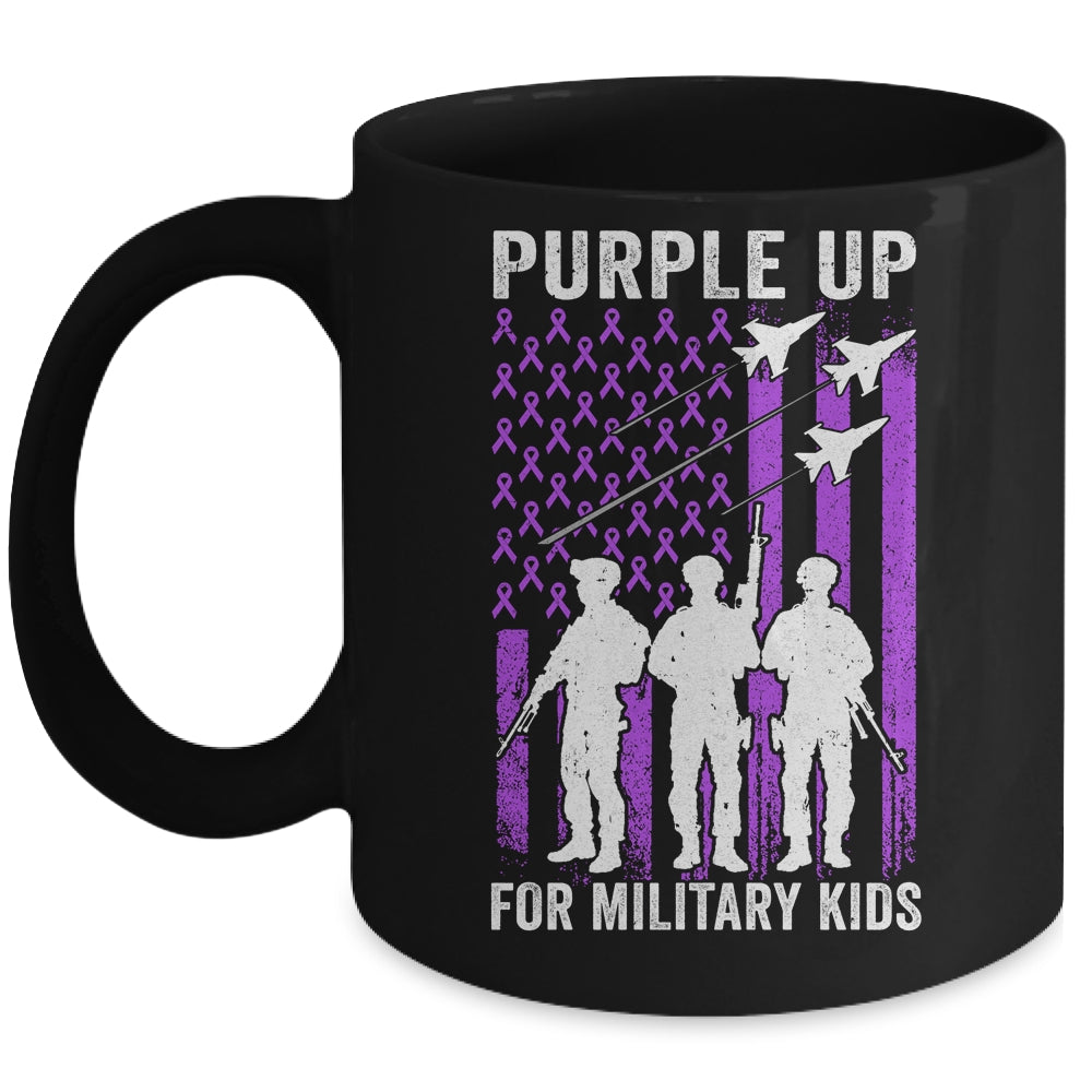 Purple Up For Military Kids Month Of The Military Child Mug | siriusteestore
