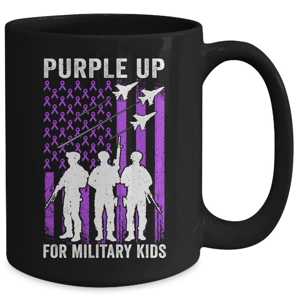 Purple Up For Military Kids Month Of The Military Child Mug | siriusteestore