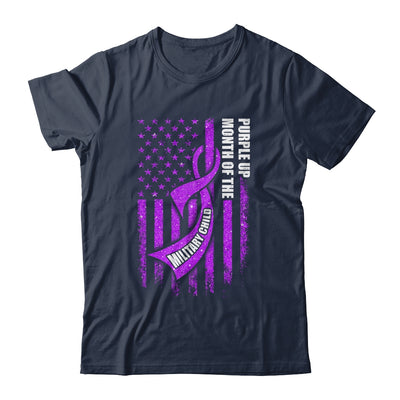 Purple Up Military Child Month American USA Flag Shirt & Hoodie | siriusteestore