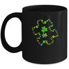 Puzzle Shamrocks Autism Awareness Happy St Patrick's Day Mug | siriusteestore