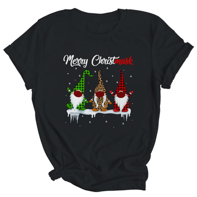 Quarantine Christmas Gnomes Wear Mask Buffalo Plaid Leopard Shirt & Sweatshirt | siriusteestore