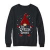 Queen Gnome Buffalo Plaid Matching Christmas Pajama Gift Shirt & Sweatshirt | siriusteestore