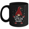 Queen Gnome Buffalo Plaid Matching Christmas Pajama Gift Mug | siriusteestore