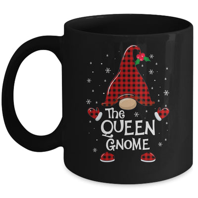 Queen Gnome Buffalo Plaid Matching Christmas Pajama Gift Mug | siriusteestore