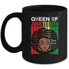 Queen Of Juneteenth Black Girl Magic Melanin Women Girls Mug | siriusteestore