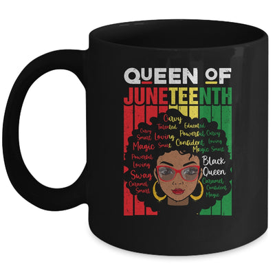 Queen Of Juneteenth Black Girl Magic Melanin Women Girls Mug | siriusteestore
