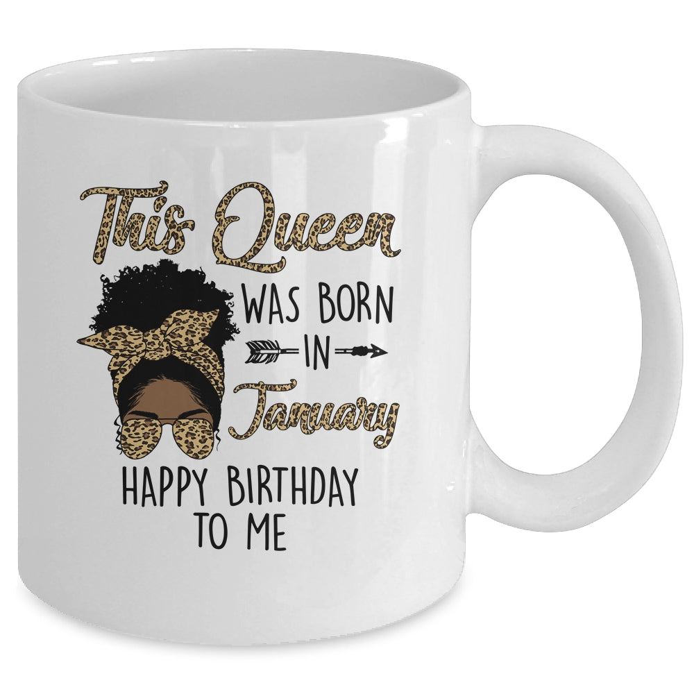 Queen Was Born In January Black Girl Birthday Mothers Day Mug | siriusteestore