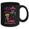 Queen Was Born In June Birthday Girl Black Women African Mug | siriusteestore