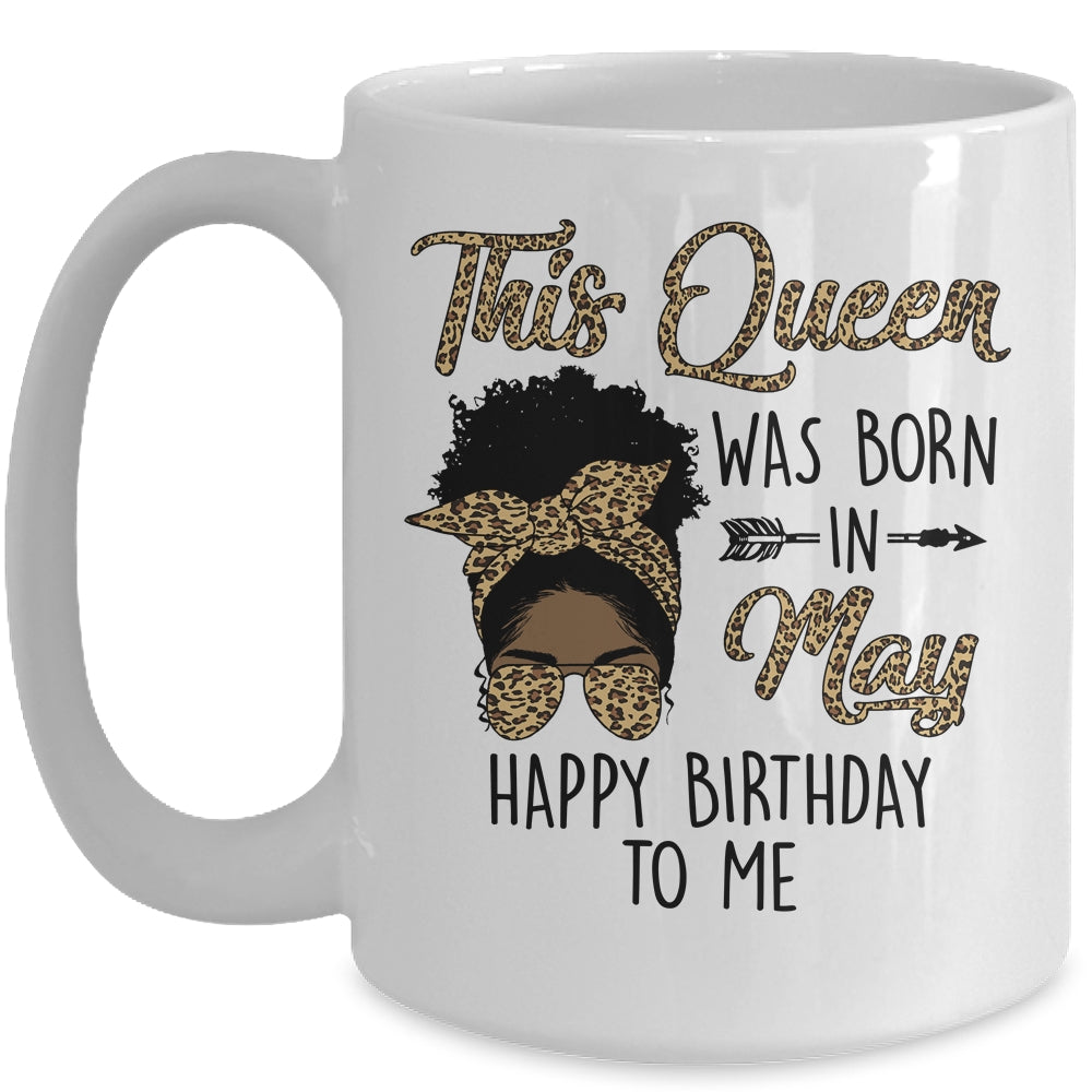 Queen Was Born In May Black Girl Birthday Mothers Day Mug | siriusteestore