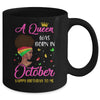 Queen Was Born In October Birthday Girl Black Women African Mug | siriusteestore