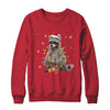 Raccoon Christmas Tree Lights Racoon Lover Xmas Shirt & Sweatshirt | siriusteestore