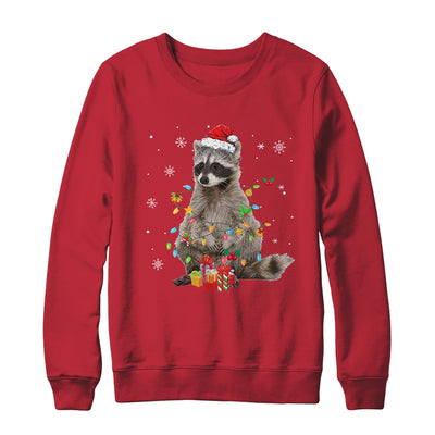 Raccoon Christmas Tree Lights Racoon Lover Xmas Shirt & Sweatshirt | siriusteestore