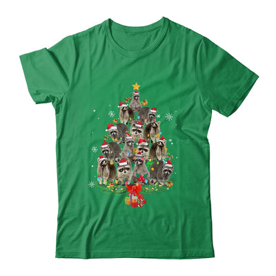 Raccoon Christmas Tree Lights Santa Racoon Lover Xmas Shirt & Sweatshirt | siriusteestore