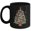 Raccoon Christmas Tree Lights Santa Racoon Lover Xmas Mug | siriusteestore