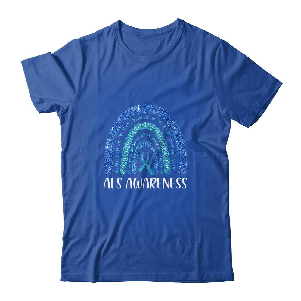 Rainbow Amyotrophic Lateral Sclerosis Als Awareness Shirt & Tank Top | siriusteestore
