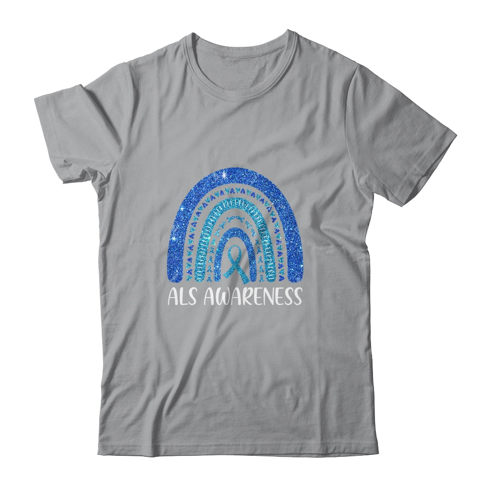 Rainbow Amyotrophic Lateral Sclerosis Als Awareness Shirt & Tank Top | siriusteestore