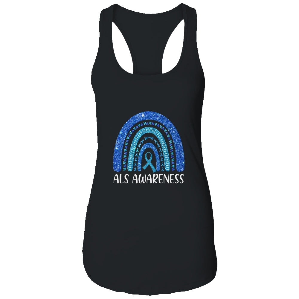 Rainbow Amyotrophic Lateral Sclerosis Als Awareness Shirt & Tank Top | siriusteestore