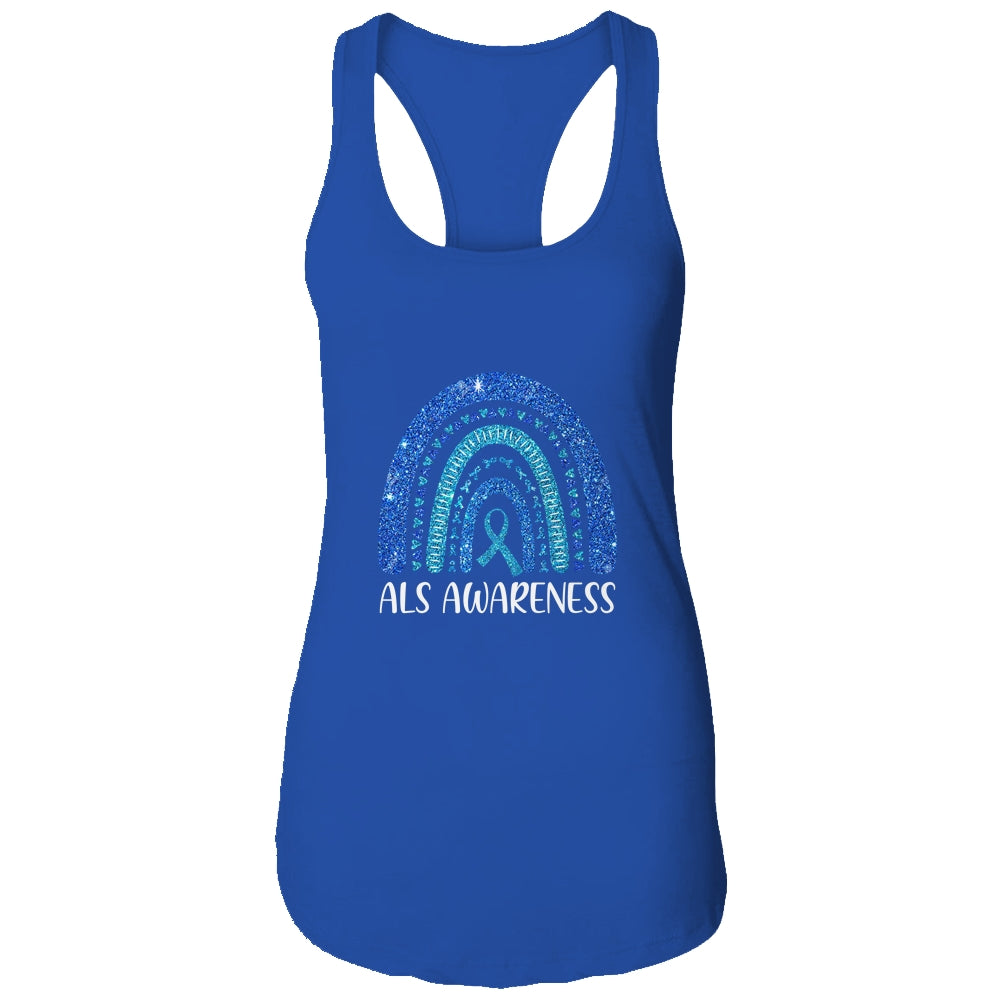 Rainbow Amyotrophic Lateral Sclerosis Als Awareness Shirt & Tank Top | siriusteestore