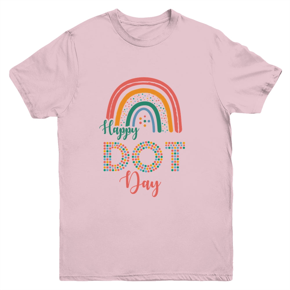 Rainbow Happy Dot Day International Dot Day Youth Shirt | siriusteestore