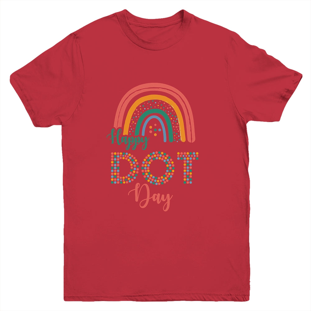 Rainbow Happy Dot Day International Dot Day Youth Shirt | siriusteestore