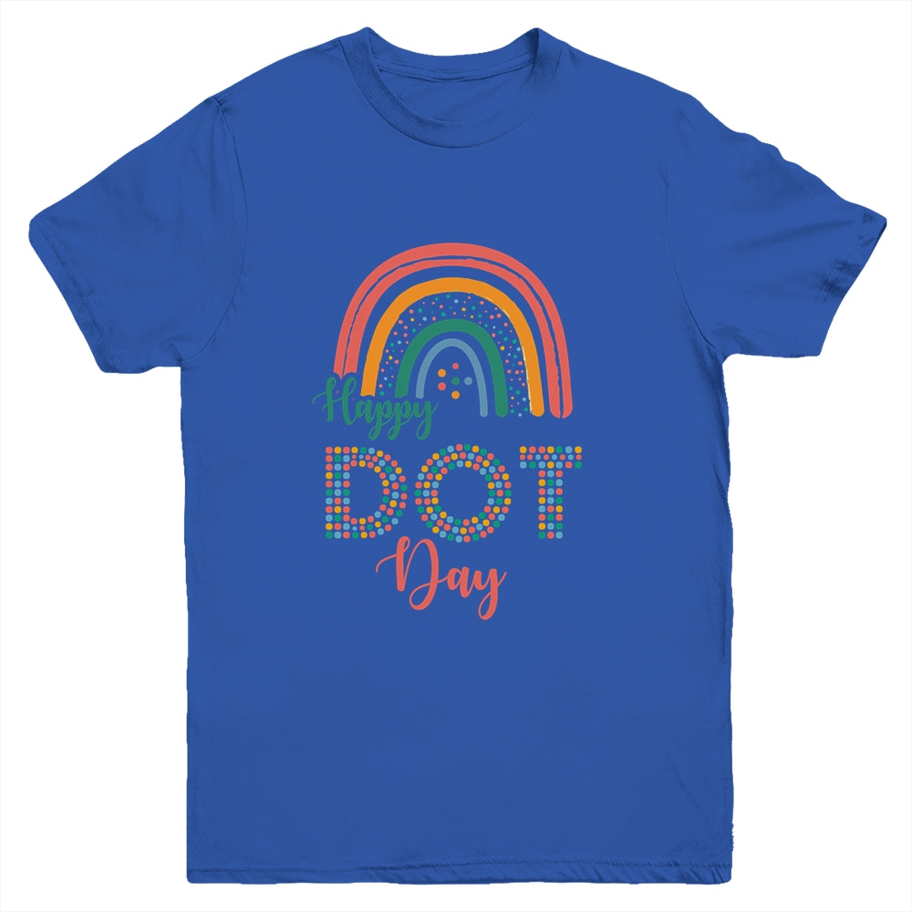 Rainbow Happy Dot Day International Dot Day Youth Shirt | siriusteestore