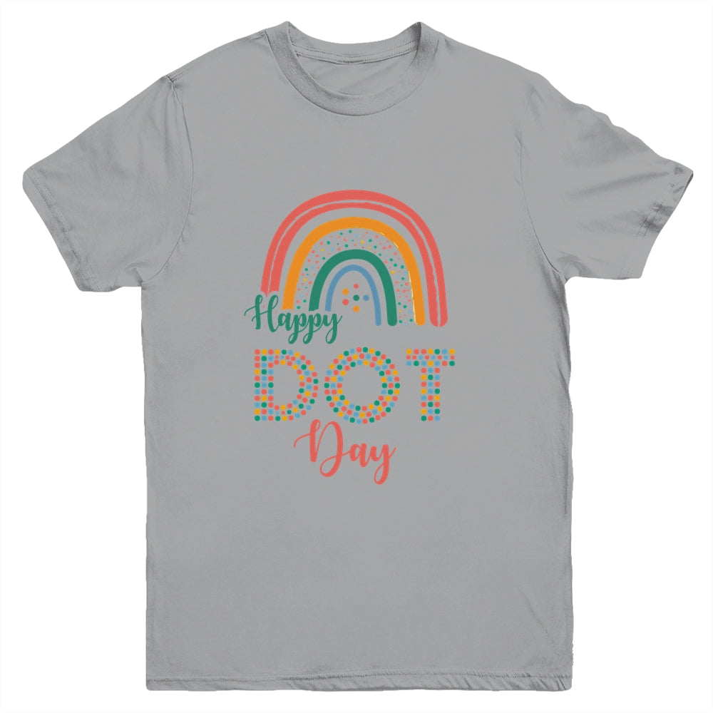 Rainbow Happy Dot Day International Dot Day Youth Shirt | siriusteestore