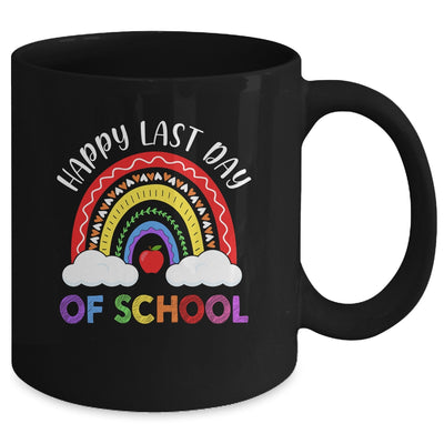 Rainbow Happy Last Day Of School Teacher Boys Girls Kids Mug | siriusteestore