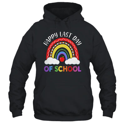 Rainbow Happy Last Day Of School Teacher Boys Girls Kids Shirt & Hoodie | siriusteestore