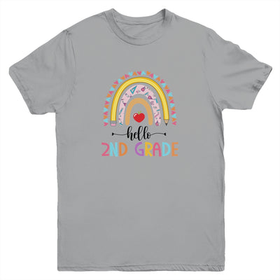 Rainbow Hello Second 2nd Grade Kids First Day Of School Youth Shirt | siriusteestore