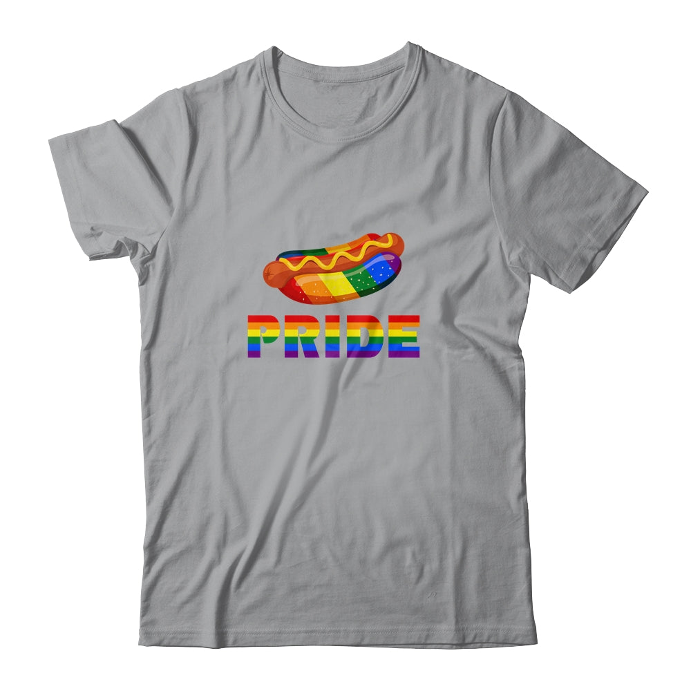 Rainbow Hotdog Fastfood LGBT Pride Gay Lesbian Colorful Love Shirt & Tank Top | siriusteestore