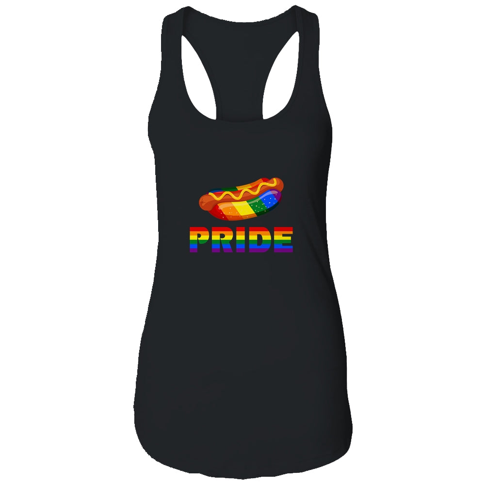 Rainbow Hotdog Fastfood LGBT Pride Gay Lesbian Colorful Love Shirt & Tank Top | siriusteestore